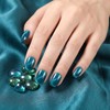Sun&Beam Nails Handmade Nail Tips Short Round False Nails Plain