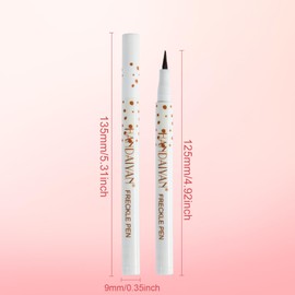 Freckle Pen, Durable Natural Lifelike Freckle Makeup Pen, Freckle Pen Makeup, Freckle Tool for Natural Effortless Sunkissed Makeup (Light Brown)