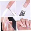 Healeved 100pcs Fiberglass Nail Extension Fiber for Manicure Shape and