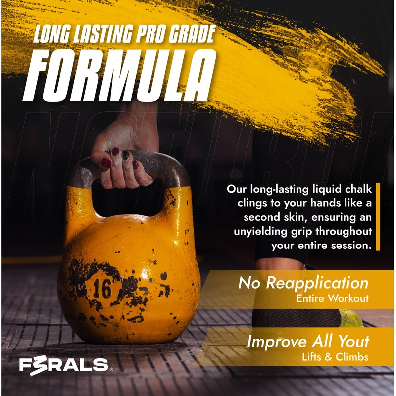 F3RALS ® Liquid Chalk | Sports Chalk Sweat Free Hands