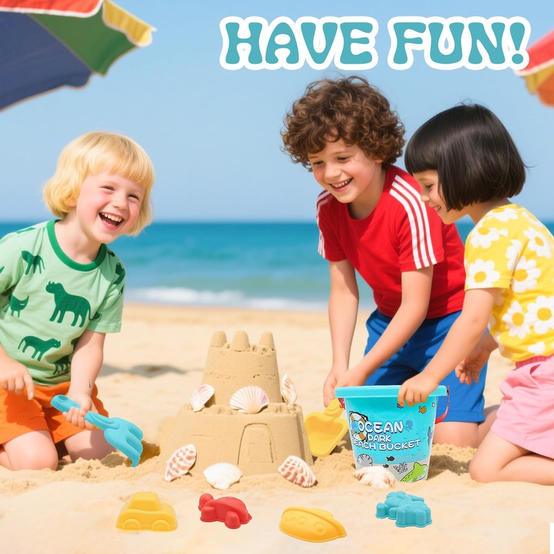 Herbst 20 Stück Strand Sandspielzeug Set, Sandkasten Spielzeug Mädchen Junge