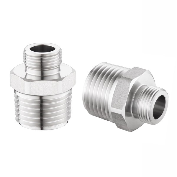 Carvedexquisitely Rv Faucet Adapter,NPT 1/2" to Compression 3/8" Reducer Faucet