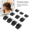 10pcs Hair Clipper Guide Comb Universal Clear Number Guide Comb