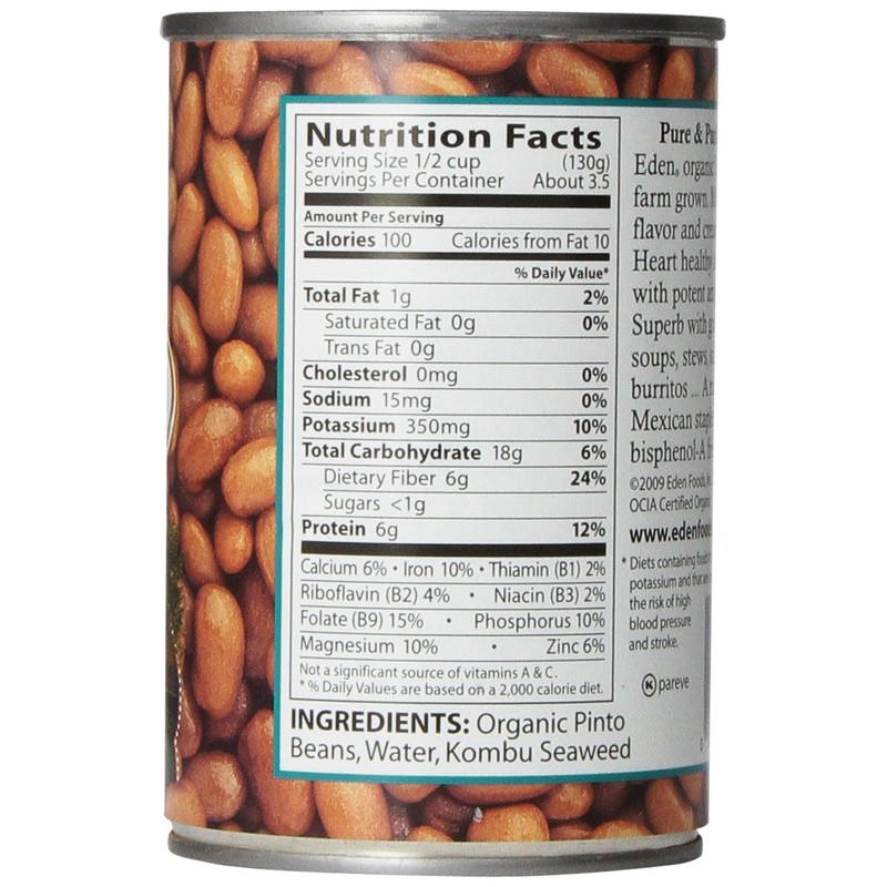 Eden Foods Organic Pinto Beans, 15 oz