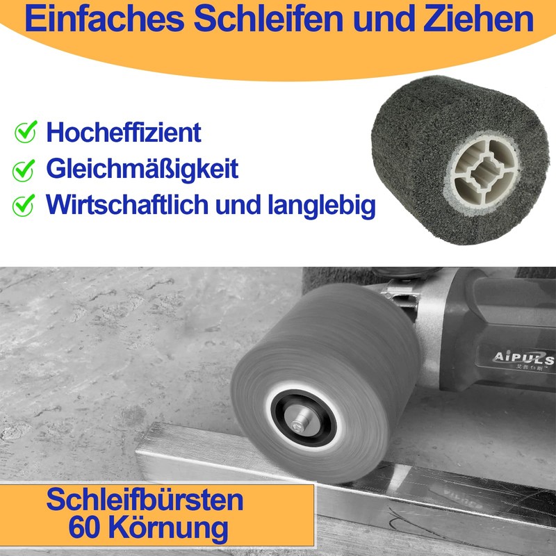 Sanding Roller Brush, Nylon Brush, Sanding Sleeves for Sanding Roller