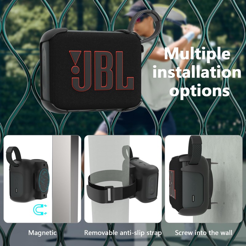 HOLACA Custodia con cinturino per altoparlante Bluetooth JBL GO 4,