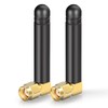 BINGFU 2.4GHz 5GHz 5.8GHz L-Shaped RP-SMA Small Wifi Antenna (2
