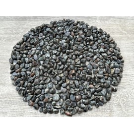 GAF TREASURES 2 oz Lot Natural Semi Tumbled Gemstone Chips, Crushed Mini Crystals, Undrilled Crystal Chips (Flame)