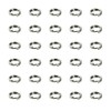 FUSSED 30 Pcs 304 Stainless Steel Key Ring Key Ring