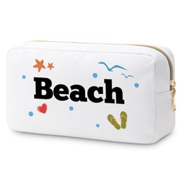 Beach Lovers Gifts Makeup Bags Beach Holiday Gifts for Women Sister Girls Beach Trip Gift Summer Beach Bags Beach Themed Gifts Girls Weekend Gifts Beach Wedding Christmas Birthday Gift Cosmetic Pouch