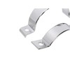 MZ 2-piece exhaust clamp with bracket, chromed, rear - for