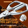 DRAGON RIOT Kitchen Shears, Silver Kitchen Scissors, Meat Cooking Scissors,