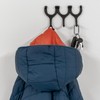 Woodside Cast Iron Wall Mounted Triple Horseshoe Hook Coat/Hat/Key Rack,