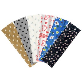 Fashion Women's Headbands for Short Hair Non Slip Elastic Floral Hairbands, Soft Fabric 2 Inches Thick Stripe Head Bands Heart Headbands, Valentine's Day (Polkadots-HeadbandsH)