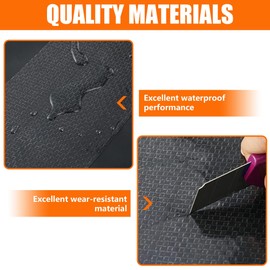 Rvhouse Underbelly RV Tape 8” x 50Ft Premium Belly Material Waterproof Wearing Resistant Repair Fabric Tape for Belly Tears Holes Cuts of Motorhome Trailer RV Camper(UT20315B1)