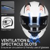 ILM Motorcycle Helmets with Built in Bluetooth Full Face Casco