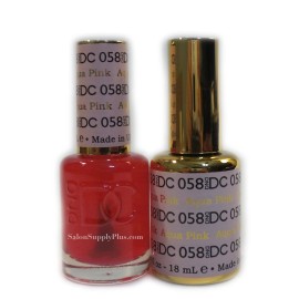 DAISY DND DC GEL - DUO SET (GEL + MATCHING LACQUER) - 058 AQUA PINK
