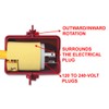 Master Lock 488 Lockout Tagout Electrical Plug Lockout, 220-550 Volts