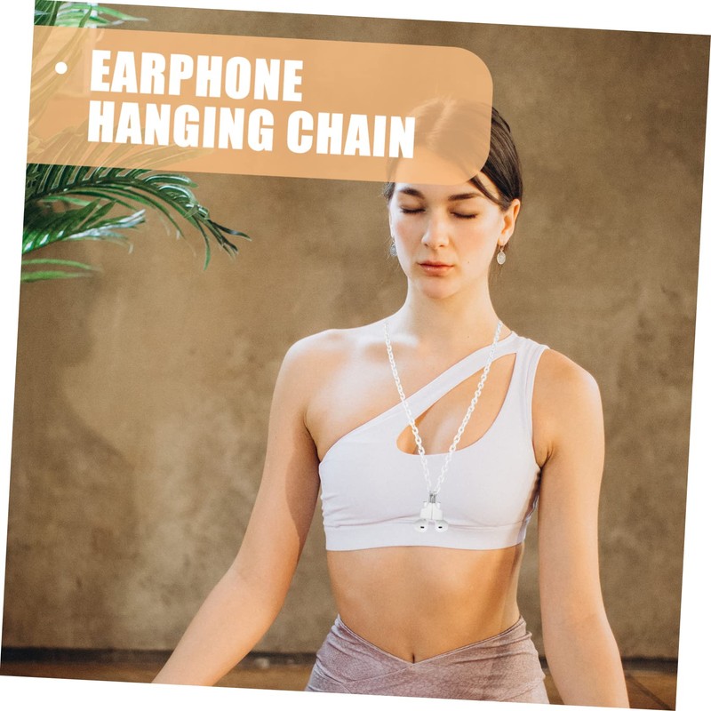 jojofuny Headphone Lost Chain Lightweight Magnetic Earphone Strap for Active