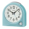SEIKO Maris Non Ticking Desk/Alarm Clock, Blue