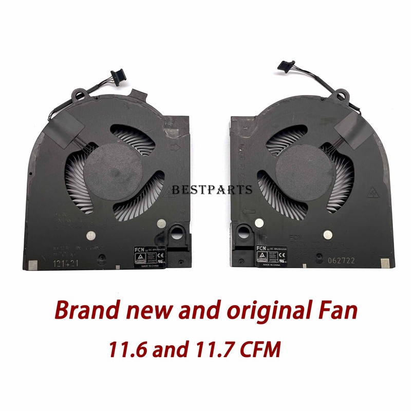 BestParts New Genuine CPU+GPU Cooling Fan Replacement for DELL G15