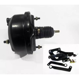 Rodspeedracing For 1965-1974 MOPAR A B E Body Dodge 7" Single Black Brake Booster with Bracket