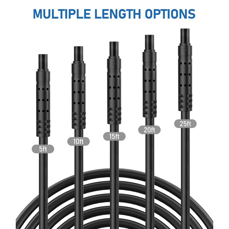 YQMAJIM 4Pin Backup Camera Extension Cable, (10Ft 4P) Pure Copper