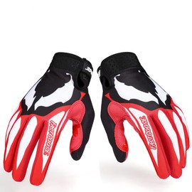 EXCEREY Red Cycling Gloves Mountain Bike Gloves for Outdoor Sports, Driving, Climbing for Men & Women (Red, S)
