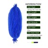 ADIASAI 3 Packs Blue Springy Afro Twist Hair with Crochet