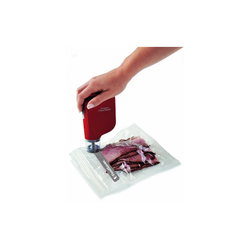 FoodSaver Vacuum Sealer FSFRSH0053 FreshSaver Handheld Sealing System, Red