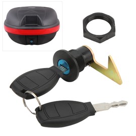 Scooter Fitting Tail Lock, Rear Storage Trunk Lock Aluminum Sturdy Antiaging Plastic Universal for Electric Motorcycles A long hook