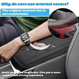 SHAOHAO for 2025 Hyundai Tucson Center Console Cover for 2025 Hyundai Tucson Accessories Tucson (XRT, Limited, Hybrid) Car Armrest Cover 2025 Tucson Anti Scratch Elbow Arm Rest Comfort Protector Pad