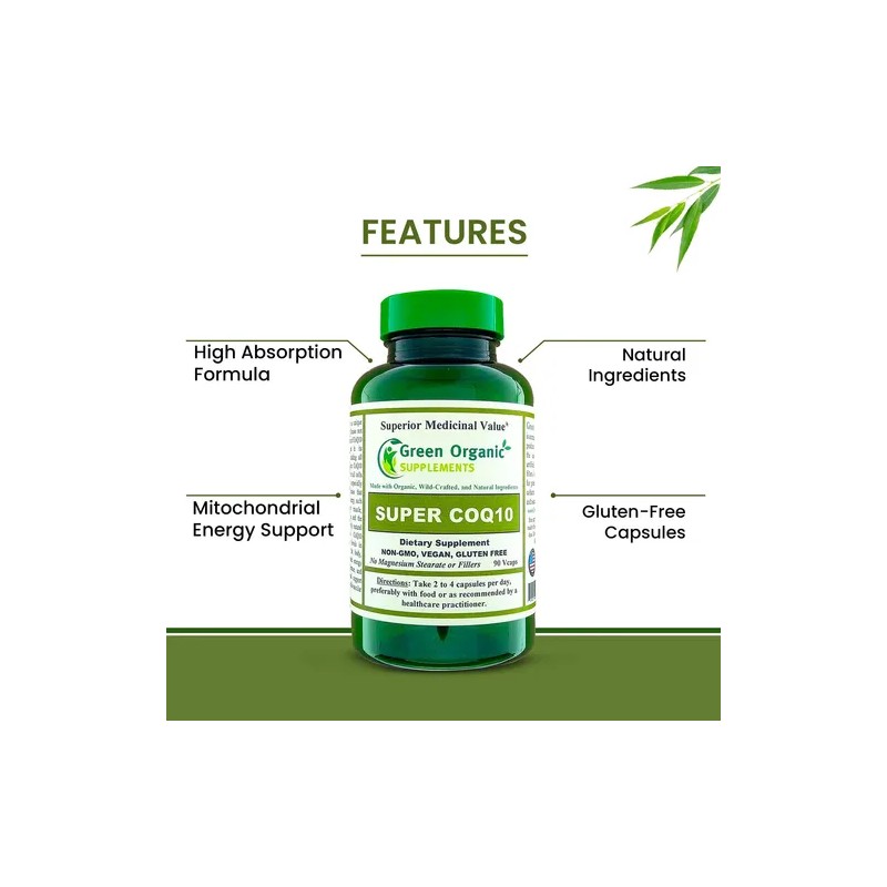 Coq10 Ubiquinone 90 Vcaps Sin Omg Sin Gluten Alta Absorción