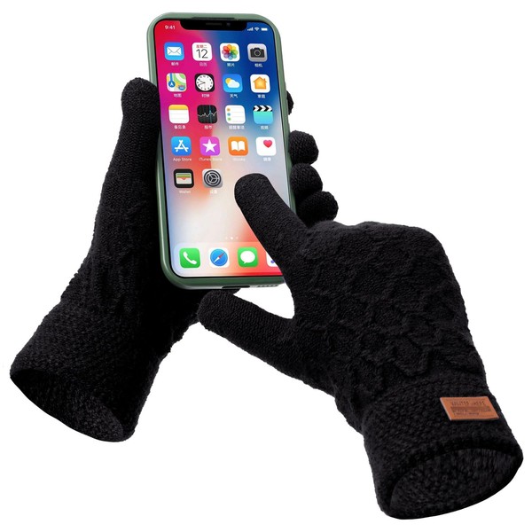 Mayoii Winter Gloves for Men and Women,Thermal Knit Touchscreen Gloves