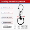 Ekunbuy Swivel Eye Snap Hooks, 304 Stainless Steel Heavy Duty