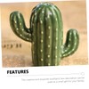 DOITOOL 1pc Cute Cactus Toothpick Holder Ceramic Toothpick Dispenser for