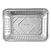 PACTOGO 2 lb. Oblong Aluminum Foil Take-Out Pan with Clear
