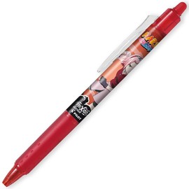PILOT FriXion Heat/Friction Erasable Retractable Rollerball Pen FR7 Ball Clicker - Naruto Shippuden Limited Edition - Medium Line 0.7mm Tip Nib - Pack of 1 Pen - Red