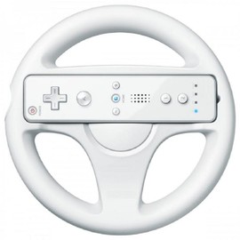 Steering Wheel for Wii vorgelegt White Compatible with Mario Kart