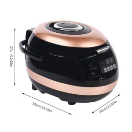 LIAPDG 5L Automatic Pearl Maker, 860w Tapioca Pearl Cooker Boba Cooker Maker Bubble Tea Machine with Gloves & Spoon Insulation Time Up to 9H for Boil Sago, Pudding 11.81 x 15.35 x 10.63 Inch