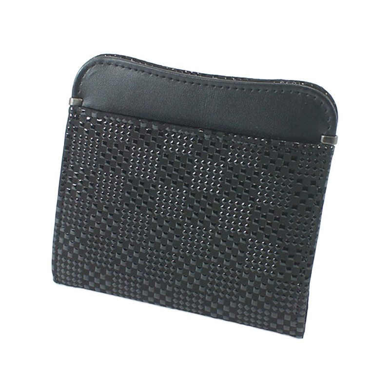 Indenya 1208-01-167 Purse, Coin Purse, G Deer Leather, Black Background