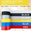 ZRD - Black Duct Tape, 4 Rolls, 4.8cm x 30m,