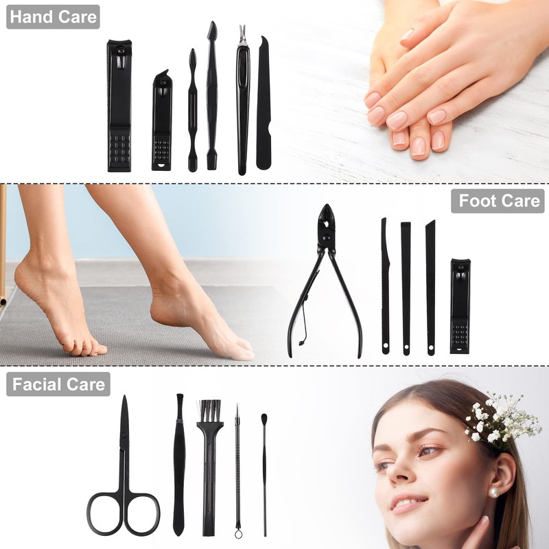VOCOSTE Manicure Set Professional Nail Clippers Pedicure Kit for Hand