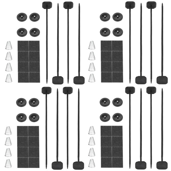 American Volt 4-Pack Replacement Electric Radiator Cooling Fan Complete Mounting