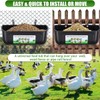 AIMALL Large Hanging Fence Feed Trough for Chicken Duck Goose