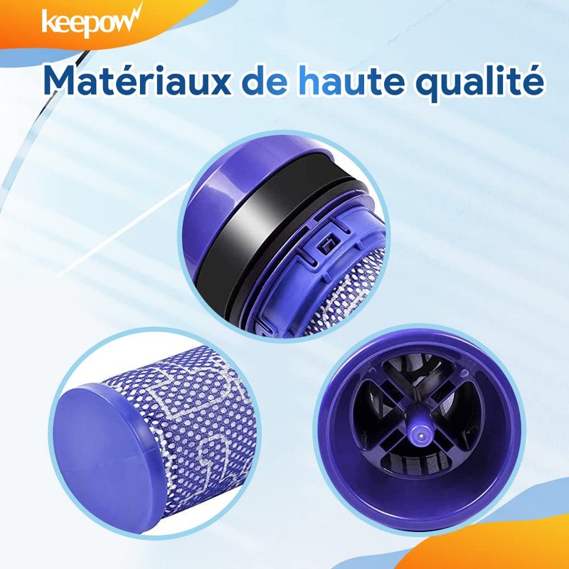 KEEPOW 2 Stück Dyson Filter DC37 DC33C DC39 DC28C DC53