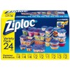 Ziploc Containers, 9 Types, 24 Pieces, Set