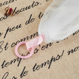 Exfoliating Foam Face Wash Net,Facial Cleanser Saver,Marshmallow Whip Maker for Skin Care,Deep Cleansing,Hanging Design,Reusable, 5Pcs