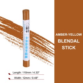 HARFINGTON Wood Filler Sticks Wood Furniture Scratch Repair Filler Sticks Furniture Touch Up Markers with Yellow Scraper for Wood Holes Wood Floor Table Door Cabinet, Amber-Yellow