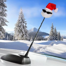 Coolballs Cool Santa w/Sunglasses Car Antenna Topper/Mirror Dangler/Dashboard Buddy (Auto Accessory)